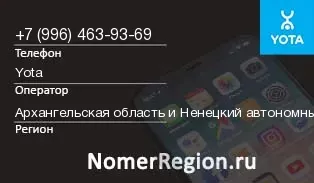 Кто звонил с 9964639369 - регион и оператор
